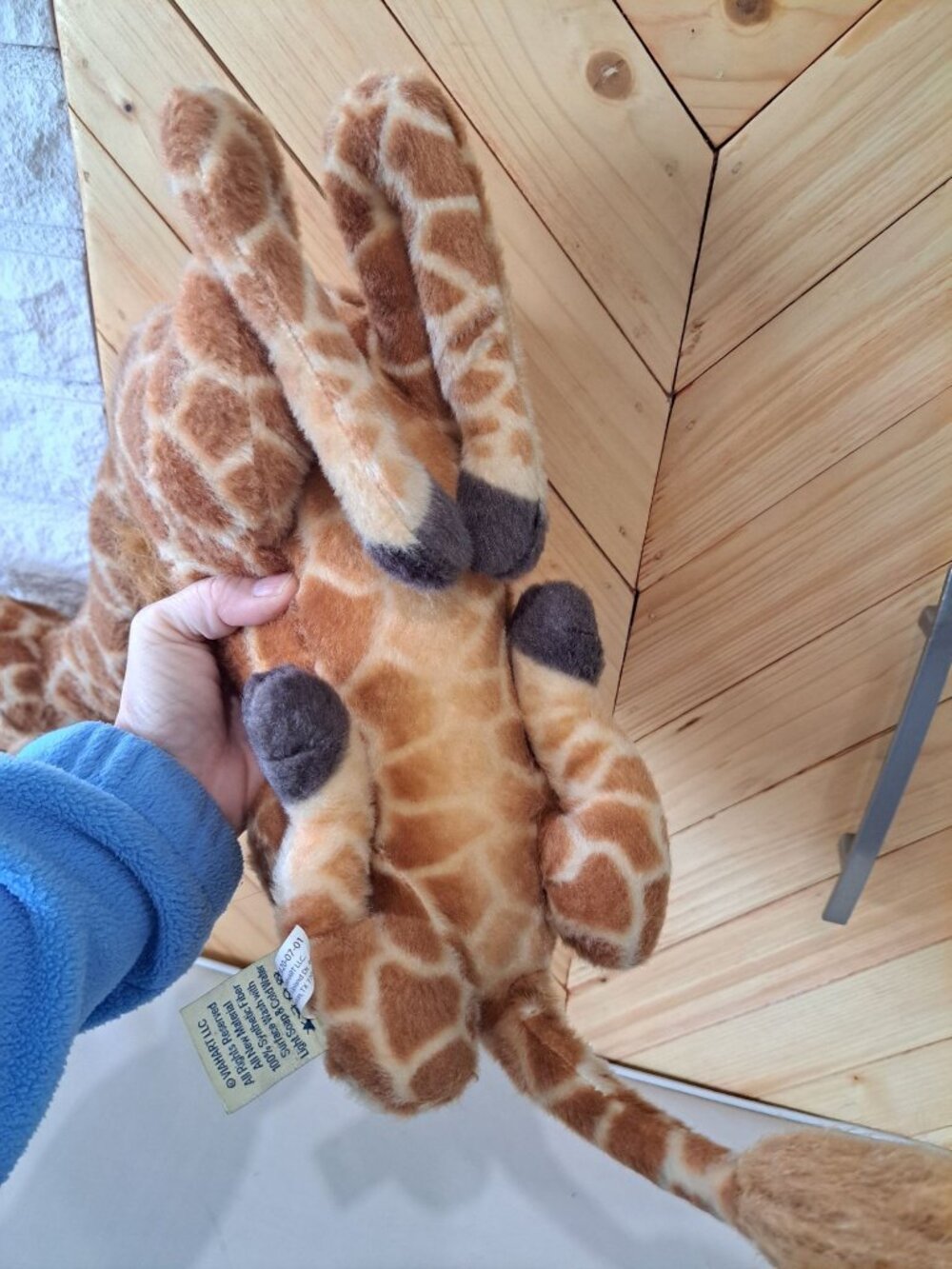 Tiger Tale Toys Plush Jelanie Giraffe Stuffed Animal Brown & White 18" Sitting - Picture 8 of 9